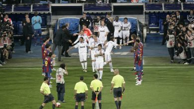 ممر شرفي لبرشلونة ضد ريال مدريد