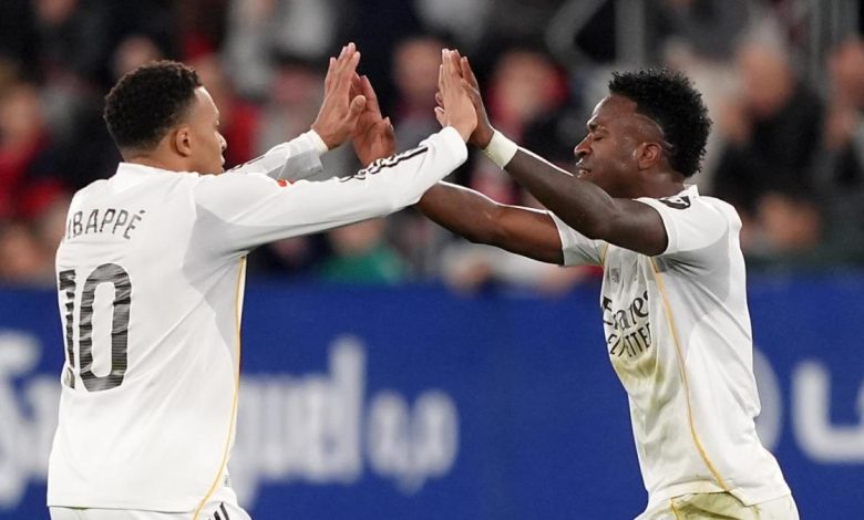 فلورنتينو بيريز يفضل فينيسيوس على مبابي