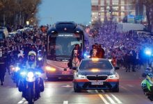 استقبال حافلة ريال مدريد قبل بايرن