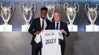 تجديد عقد فينيسيوس مع ريال مدريد