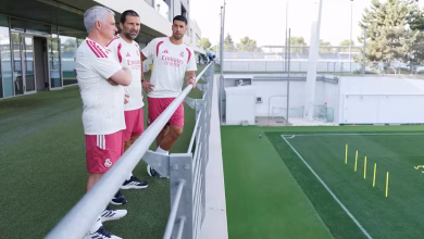 أول تدريب لمورينيو مع ريال مدريد